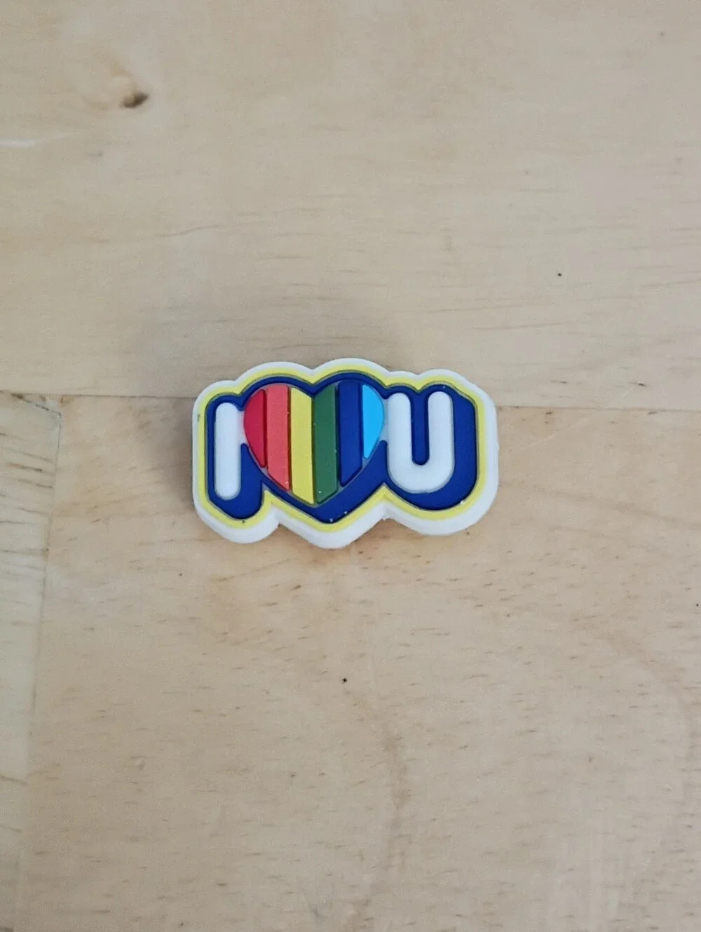 10 for $10 Jibbitz Croc Charms - Pride LGBTQ+ Rainbow 'I ❤️ U' - New Shoe Charm